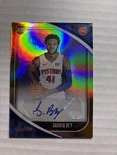 2020-21 Panini Absolute Memorabilia #RA-SBE Saddiq Bey Rookie Autographs Level 1
