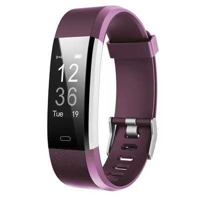 Letscom ID115 Health and Fitness Tracker & Smartwatch men/women purple