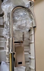 Robinet De Cuisine Brizo Litze 63143LF-PC – Chrome, Double Bras, 1.8 GPM