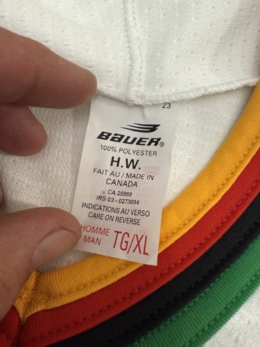 VTG San Antonio Dragons Hockey Jersey Bauer XL 90’s IHL White - Picture 3 of 4