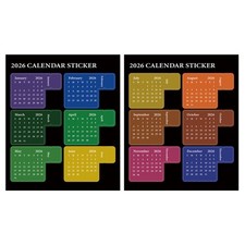 Calendar Index Stickers Calendar Sticker For Planner 2026 Time Planning Calendar