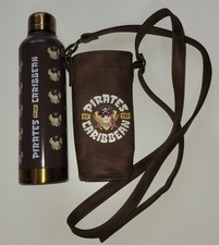 Disney Pirates of the Caribbean water bottle  bag carrier w/ strap adjustable