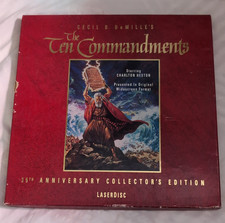 Cecil B. DeMille The Ten Commandments LaserDisc Widescreen Extended Play G 1956