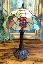 Tischlampe 47 cm Kunstglas Lampe Glas AURUM Tiffany Art Leuchte Kunst Deko