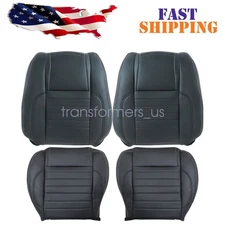 For Ford Mustang 2010-2014 Driver / Passenger Perforated Leather Seat Cover