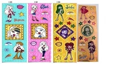 Sandylion BRATZ Yasmin,Cloe,Jade, Sasha Scrapooking Stickers -I31 OUT OF PRINT