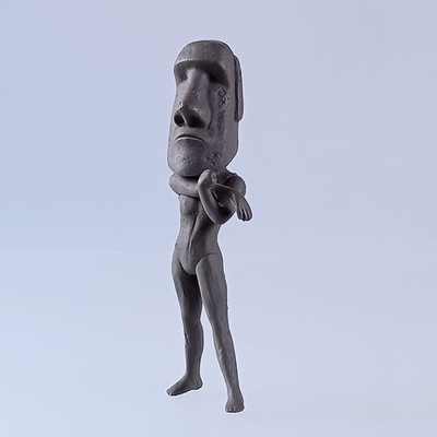 Stretching Moai Mascot Figure Vol. 2 From Japan | eBay