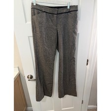Express Design Studio Editor Gray Herringbone Wide Leg Dress Pants Size 6