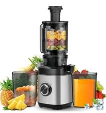 Juicer Machines, Cold Press Juicer for Whole Fruit and Vegetable, Masticating...