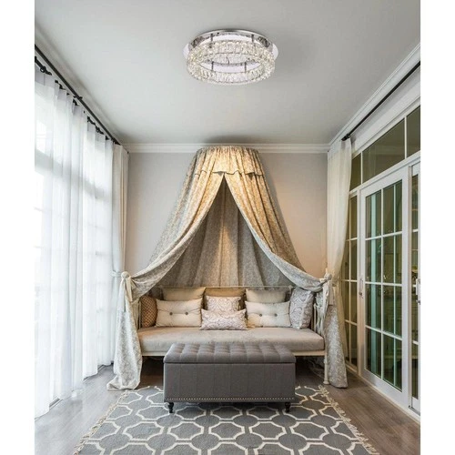 Elegant Lighting 3503F22C Monroe Flush Mount Chrome - Picture 8 of 8