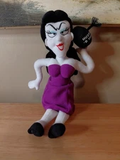 Vintage 1999 Stuffins - Rocky & Bullwinkle & Friends - Natasha Fatale - 10"