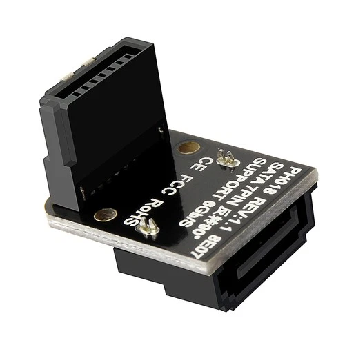 SATA3.0 HDD Interface Steering SATA Port 7-Pin Reverse 90° Connector DIY