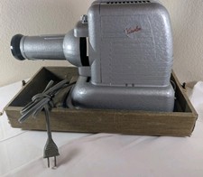 Vintage 1950 ViewLex Slide Projector V-33, 35mm with original carrier. Powers On