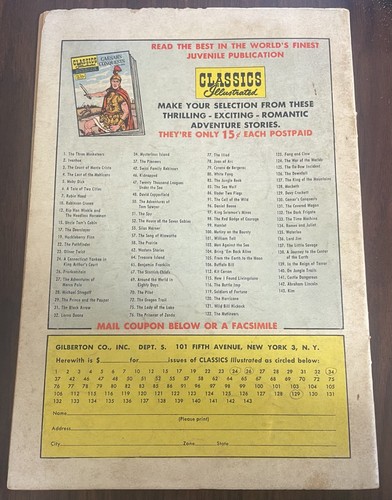 Classics Illustrated “The First Men in the Moon” H.G. Wells #144 1958 Comic - Picture 2 of 4