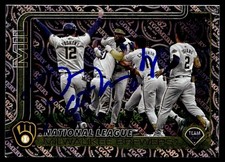 2025 Topps 582 Montgomery Baseball Pat Murphy Milwaukee Brewers #396 Signed