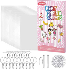 149 Pieces Shrink Plastic Sheet Kit Include 24 PCS Shrinky Art Paper with 125 PC