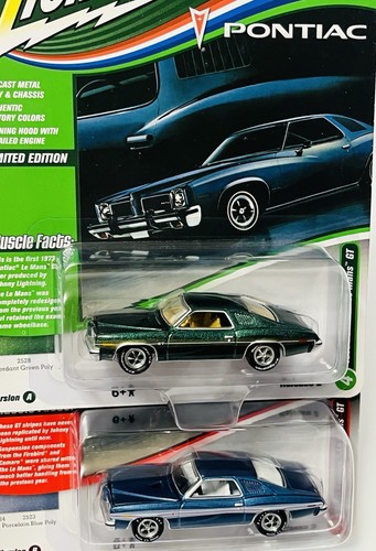 Johnny Lightning “1973 Pontiac Le Mans GT” 1/64 DieCast Cars (Lot Of 2) NEW