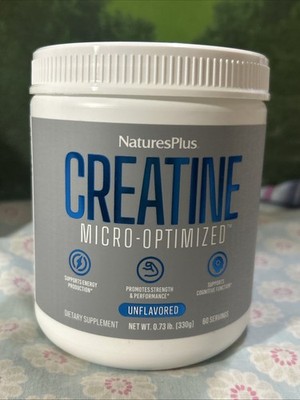 Natures Plus Creatines Unflavored 60 Servings Exp. 02/2030