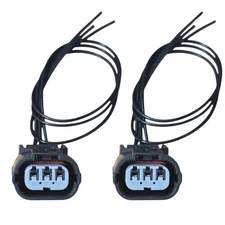 Set of 2 Connector of Camshaft / Crankshaft Position Sensor Fits Honda Civic