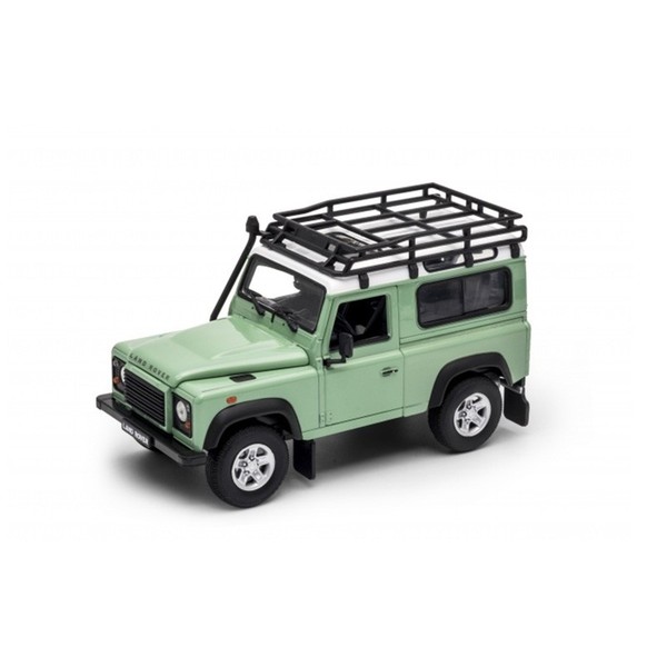 Welly 22498 Land Rover Defender GrüN/Weiss MaßStab 1:24 Modellauto Neu!°-image