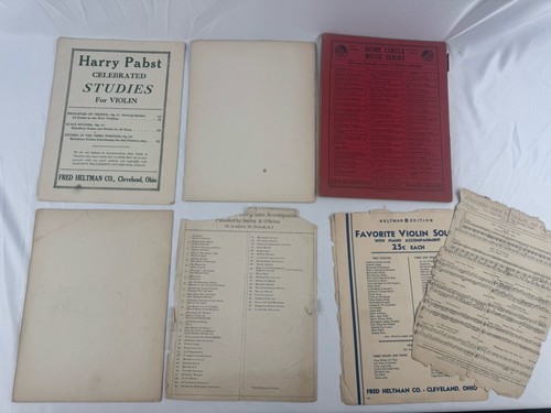 Antike Violine Noten Konvolut - Stille Nacht, O Sole Mio, Yankee Doodle 1920er - Bild 2 von 8
