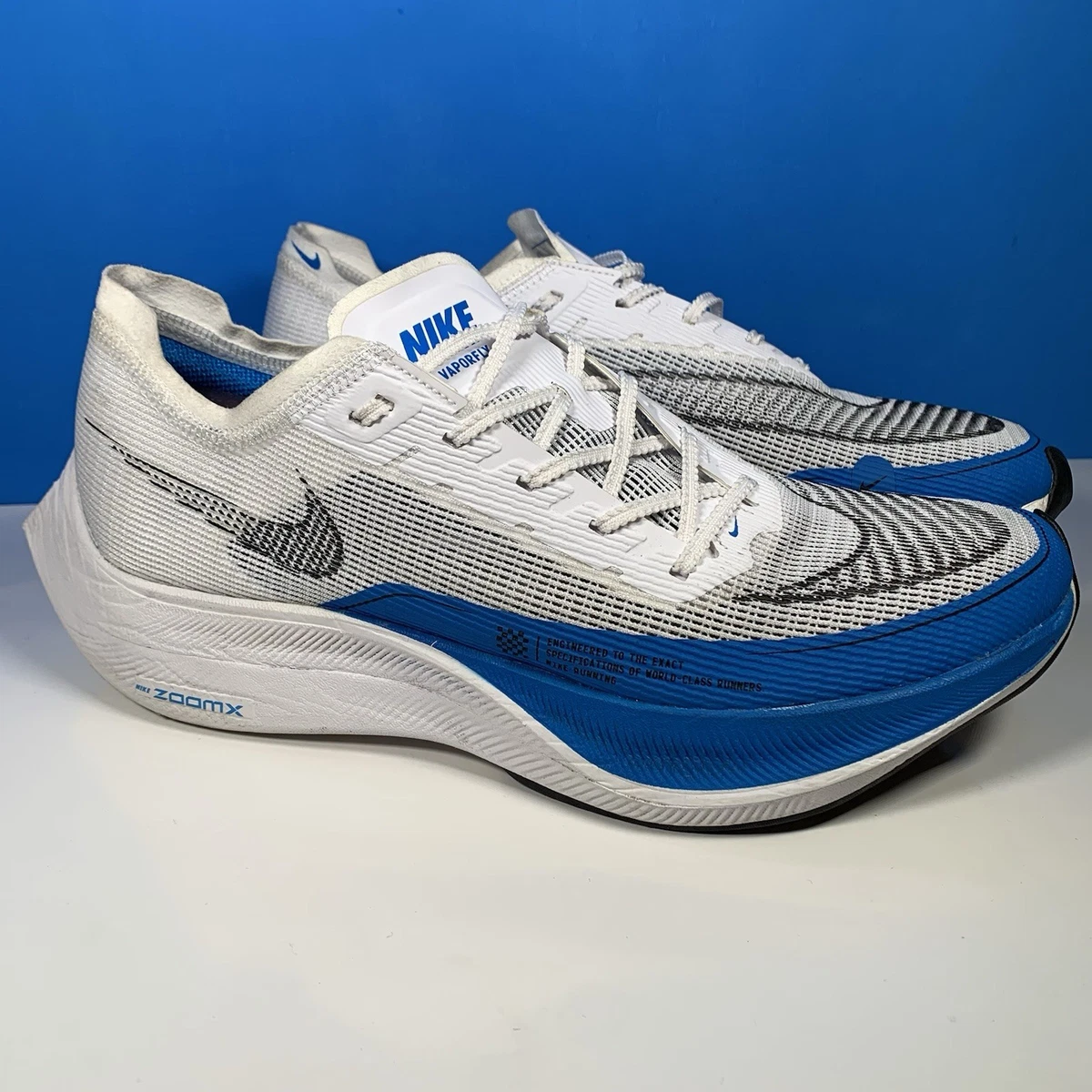 Nike ZoomX Vaporfly NEXT% 2 White Photo Blue | eBay