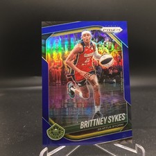 Brittney Sykes 2025 Panini Prizm WNBA Blue Prizms 121 #/199 Seattle Storm