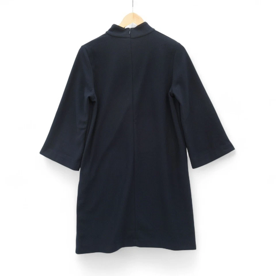 Клуб Монако темно-синий платье Великобритании большой насмешливый шеи трикотажа 3/4 рукав ярлыки Preloved - Изображение 3 из 4