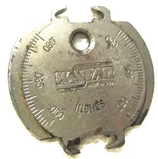 1 ad KaStar Spark Plug Gap Tool Gauge USA Tool VTG,inches and millimeters