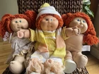 VTG Lot Of Red Head Cabbage Patch Dolls