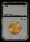1913 G$10 Indian Head Gold Eagle - Green Slab - SKU-G6293