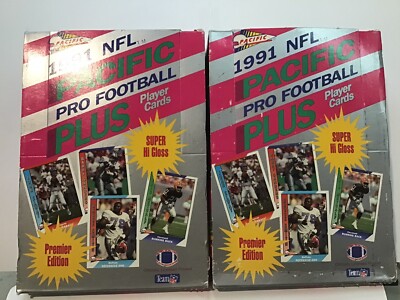 2 Opened Boxes Of 1991 NFL Pacific Pro Football Plus Box Premier Edition