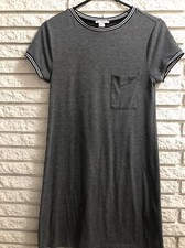 FOREVER 21 junior size S Gray Cotton short sleeve dress