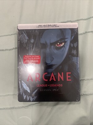 ARCANE LEAGUE OF LEGENDS SEASON 1 STEELBOOK LIMITED EDITION (4K UHD) NEW SEALED