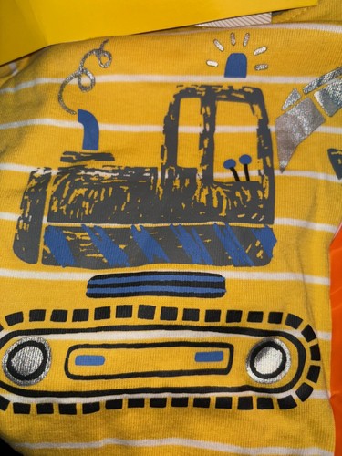 Kids Headquarters Boys 4 Piece Pajama Sleep Clothing Set (Construction, 2T) NWT - Picture 2 of 2