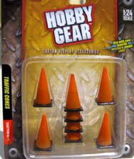 Hobby Gear 1/24 - 1/18 Traffic Cones Set of 8 Great For Dioramas, RC Cars 17025