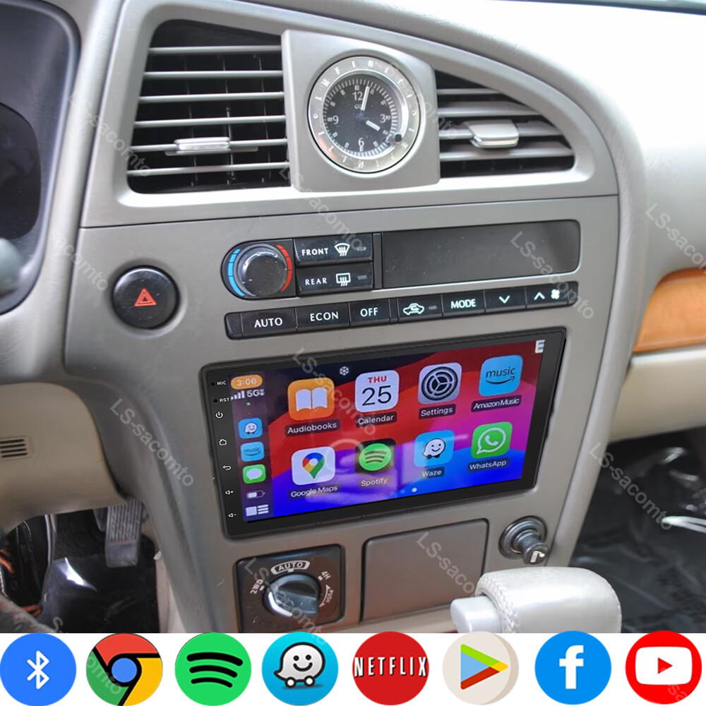 APP CASTⅢ For 2001 2002 2003 INFINITI QX4 Android 14 Apple Carplay Car GPS