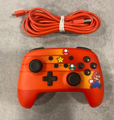 PowerA Nintendo Switch Enhanced Wired Controller Super Mario Kabel (Sehr Gut)