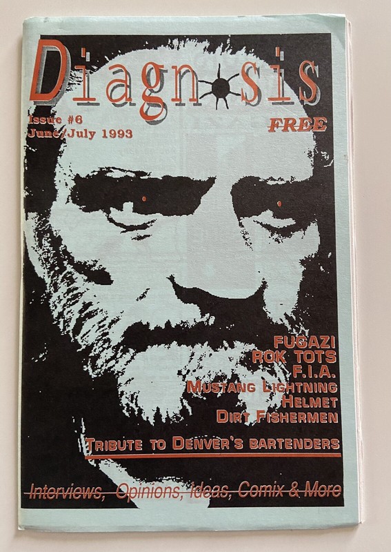 diagnosis Fanzine #6 Denver Colorado Zine Fugazi Etc