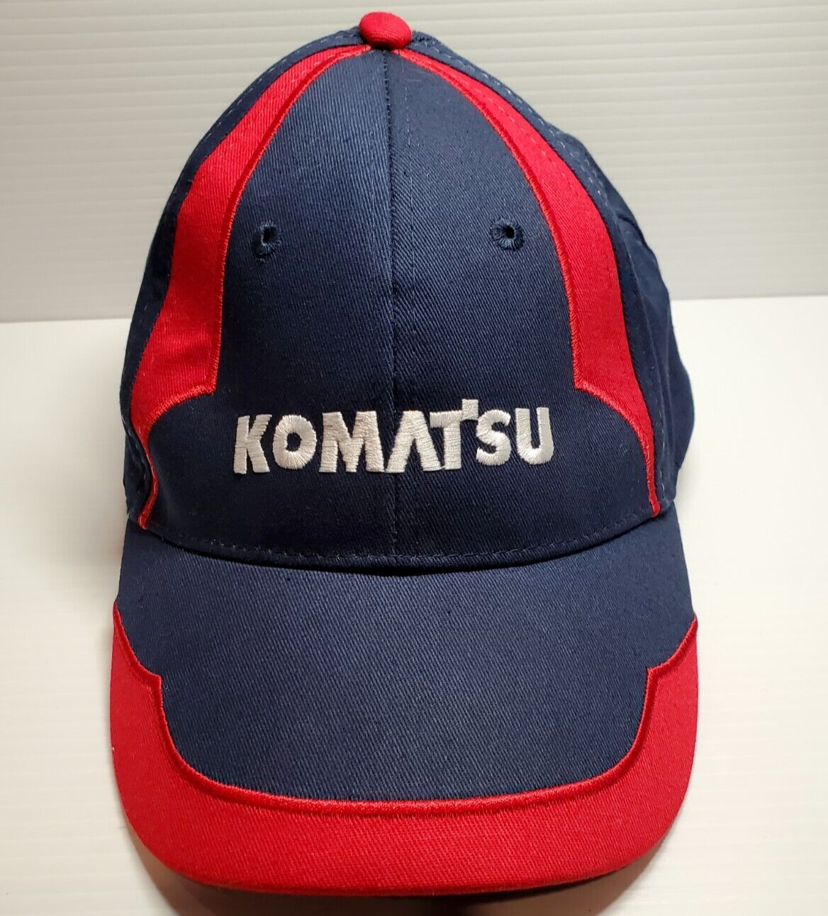 Komatsu Trucker Cap Red White Blue Embroidered Adjustable Strap for Hunting