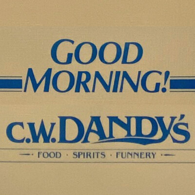 1990s C.W.Dandy's Breakfast Restaurant Menu Food Spirits Funnery C W Dandy