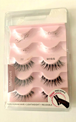 KISS Lashes  So Wispy False Eyelashes Multipack #11  3 pack (Package opened)