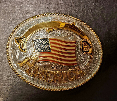 American Patriotic Belt Buckle and Call of Duty Black Ops Buckle Lot New 