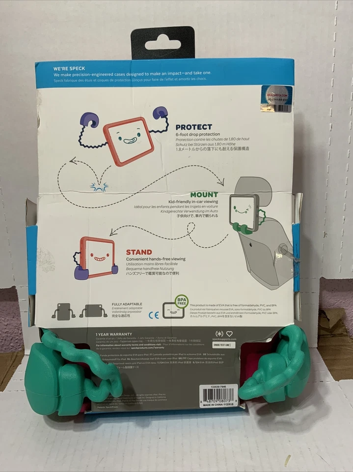 📀 Genuine Speck Kids Case-E for iPad 2019/iPad Air 2019 - Pink/Green - Image 2 of 2