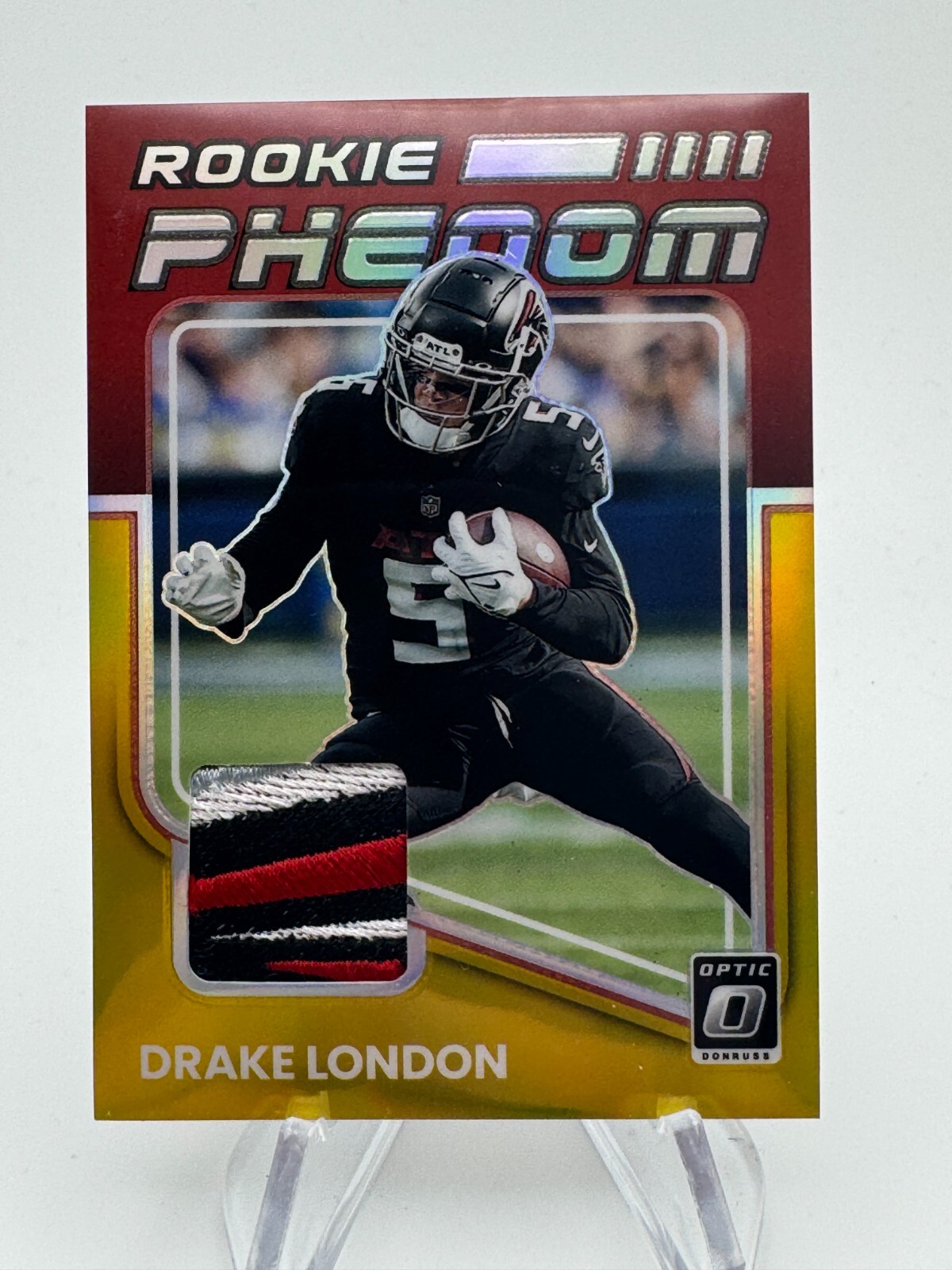 Drake London Panini Donruss Optic Rookie Phenoms #RPDL Gold Vinyl 1/1