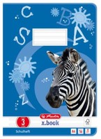 herlitz Schulheft X.Book, DIN A4, Lineatur 3 / Liniert