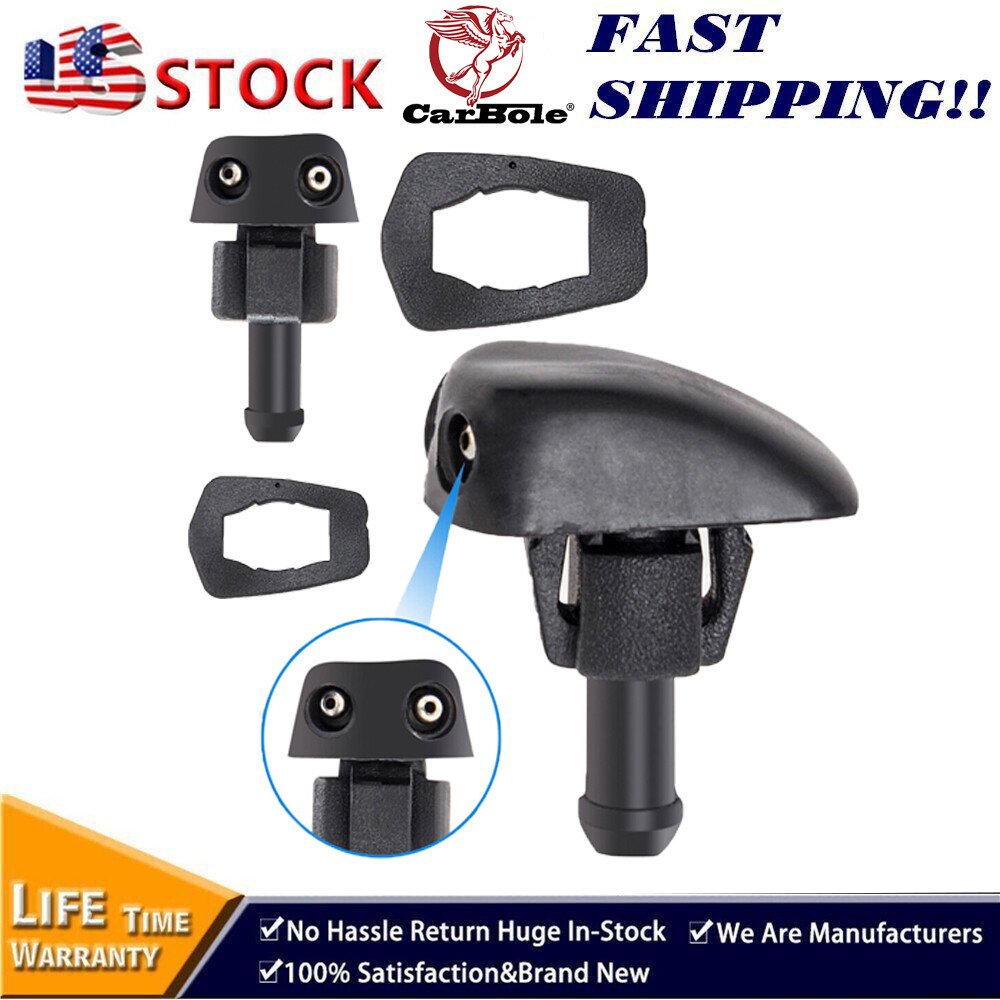 2x Car Window Windshield Wiper Washer Nozzle Water Spray Jet - Foto 10