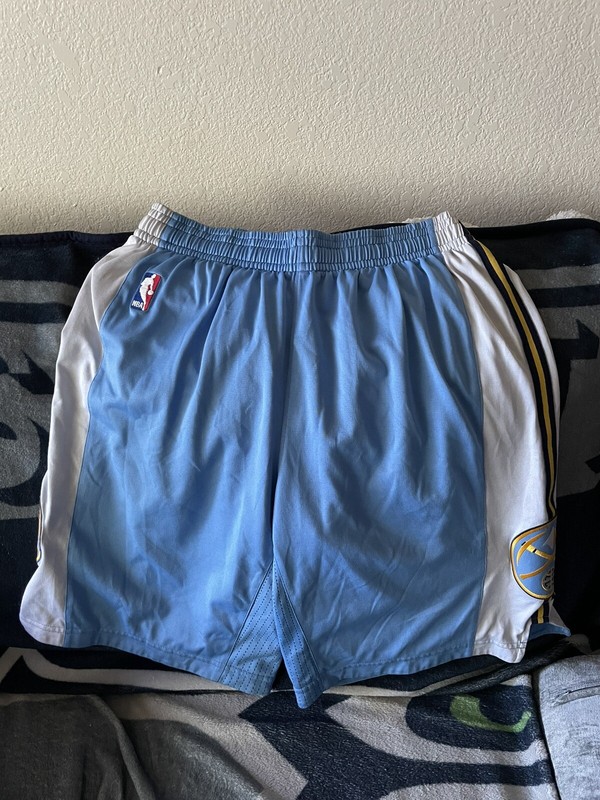 Denver Nuggets Game Worn Shorts Size Large Adidas Authentic NBA Away 2014