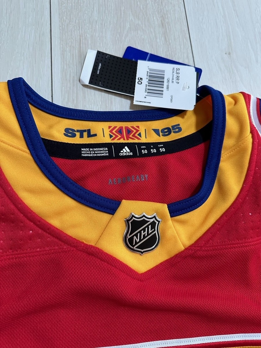 NHL St Louis Blues Jordan Binnington Adidas Authentic 2021 NHL St Louis Blues Jordan Binnington Adidas Authentic 2021