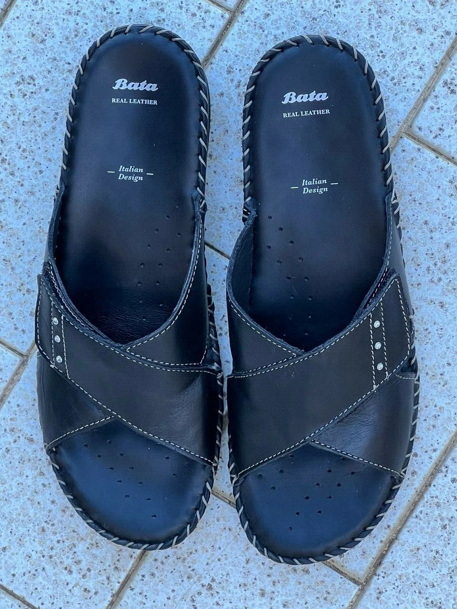 Ciabatte da donna Bata in vera pelle taglia 38 Made in Italy